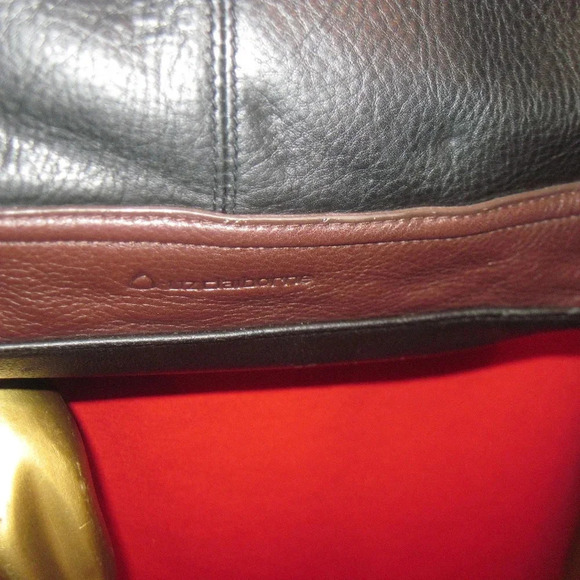 Vintage LIZ CLAIBORNE Leather Shoulder Purse Bag - Picture 6 of 6